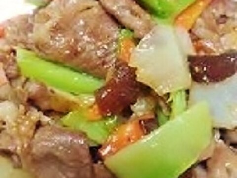 菊芋と豚肉の中華風★山椒炒め～♪